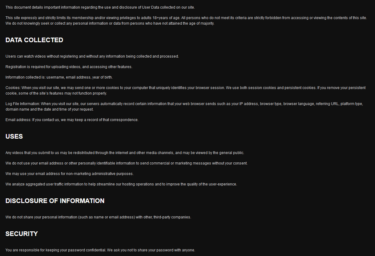 privacy policy - Privacy Policy